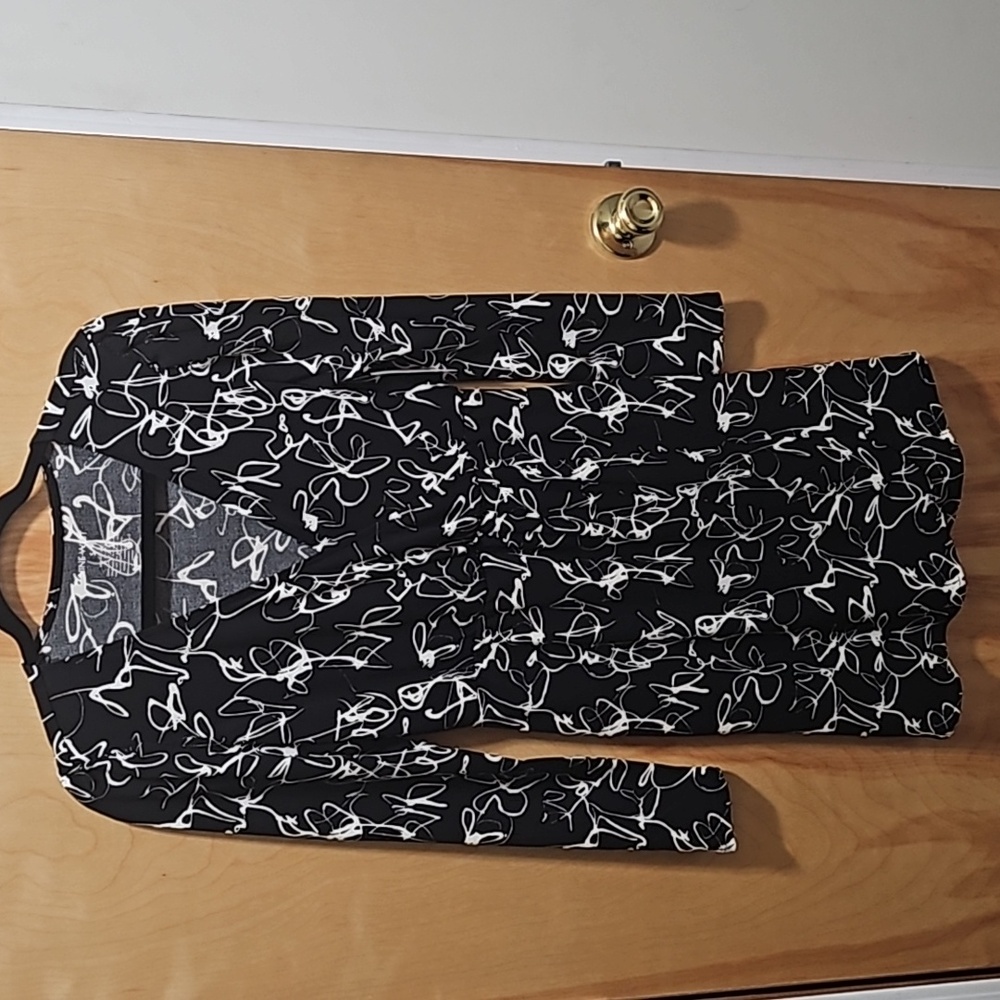 Not small woman black dress